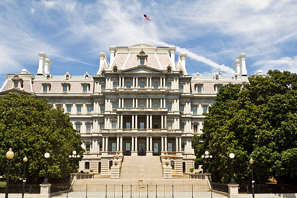 ornato old executive office building, washington dc, stati uniti, in stile beaux-arts - grand beaux arts foto e immagini stock