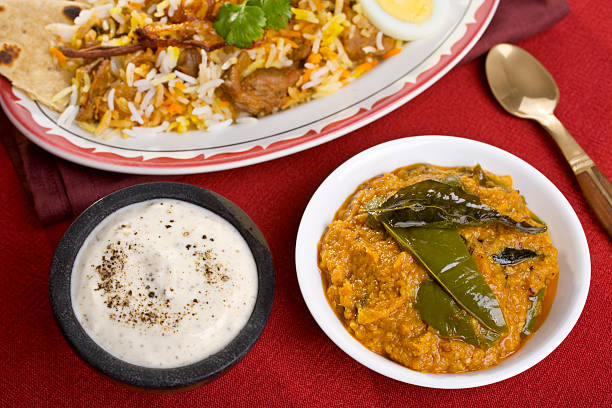 istock Indian Meal Food Cuisine Curry Biryani Accompaniments 179303316