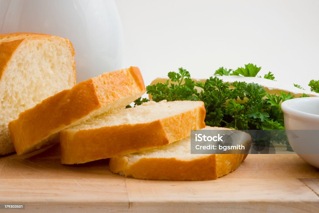 Käse und Brot - Lizenzfrei Baguette Stock-Foto