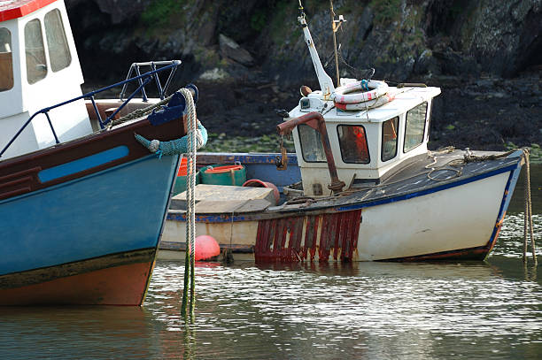 istock Old fisher boats 179303626