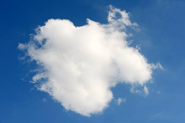 White cloud in the blue sky stock photo