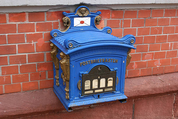 Historic german post box from 1898 - seen in Stolberg / Harz mountains