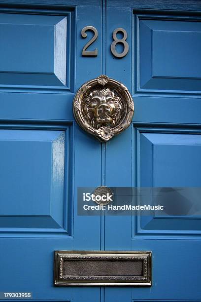Azul Puerta En Dublin Foto de stock y más banco de imágenes de Carta - Documento - Carta - Documento, Calle, Número