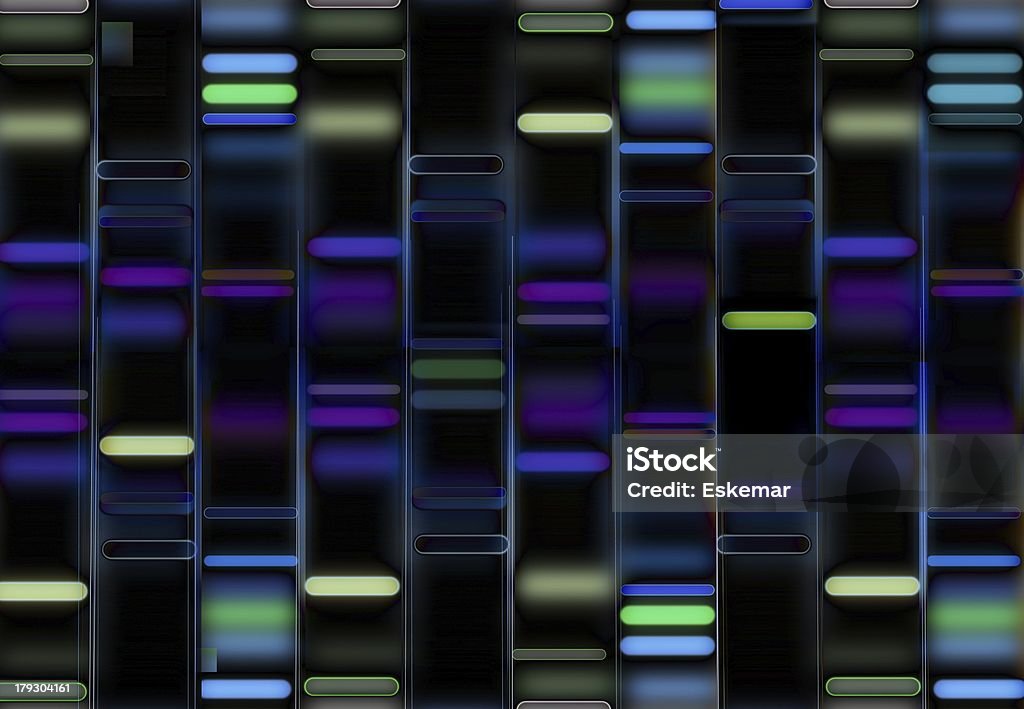 の DNA   - ポリマーシークエンシングのロイヤリティフリーストックイラストレーション