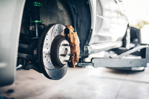 istock Brake disk and the wheel assembly 1793048374