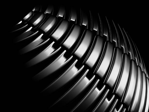 Black spine abstraction stock photo