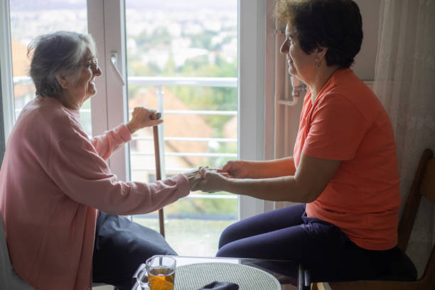 istock Old woman with daughter, support 1793053598
