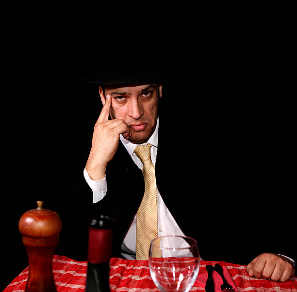istock mafia man waiting for his lunch 179305606
