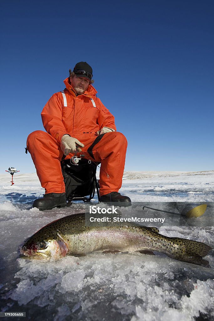 Captura do dia - Royalty-free Pesca no Gelo Foto de stock