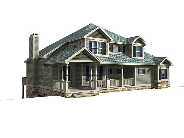 istock 3d model of ranch home 179305748