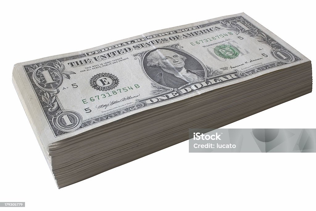 Mucchio di fattura del dollaro - Foto stock royalty-free di Affari