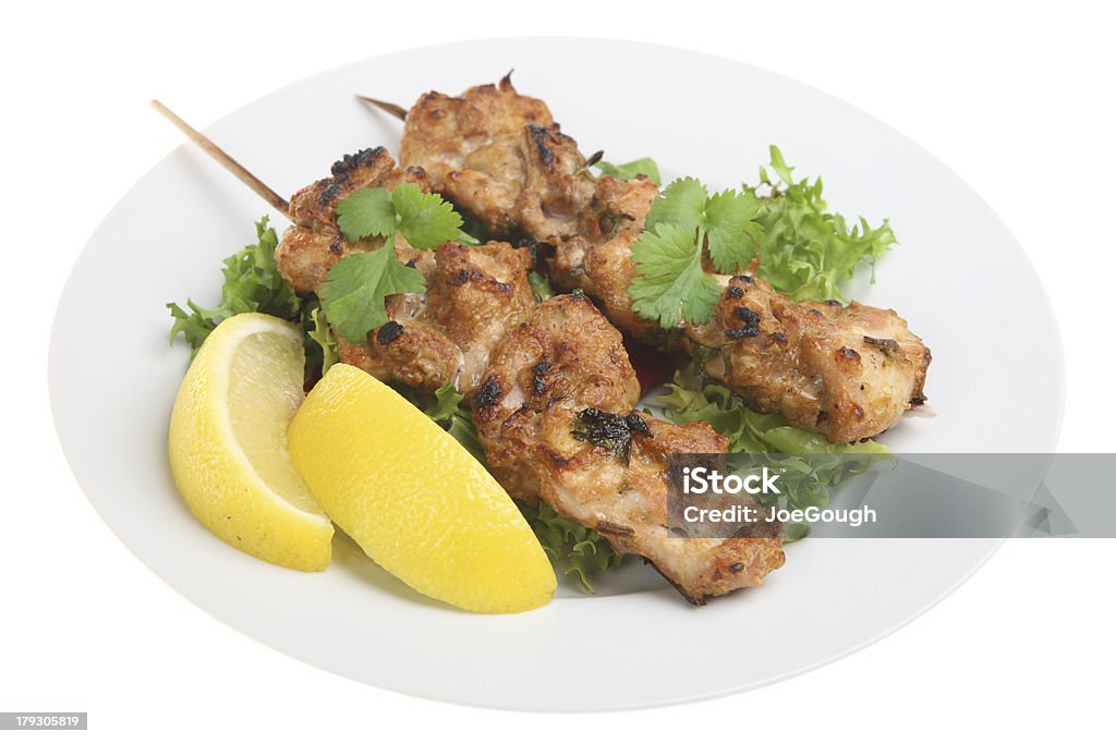 Pollo Tikka Kebabs India - Foto de stock de A la Parrilla libre de derechos