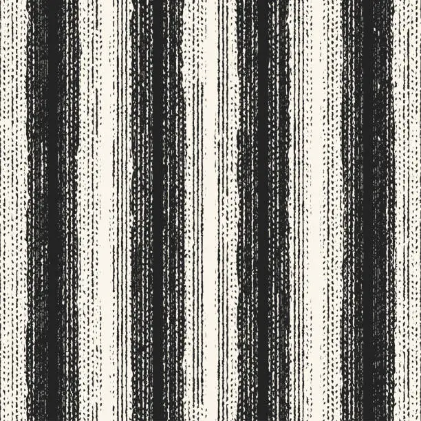 Vector illustration of Monochrome Degrade Brushed Stripe Pattern