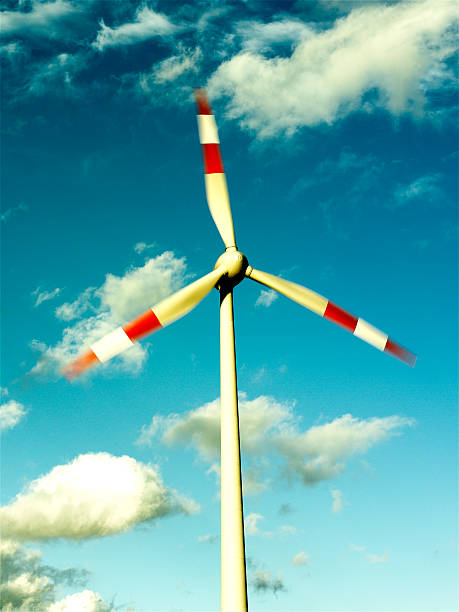 windmill in green stock photo