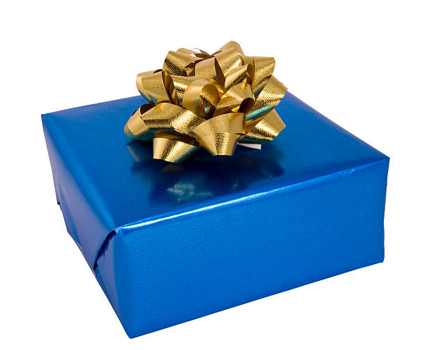 Gift box with a ribbon on a green background, gift for a woman, box for jewelry, expensive gift, gift with a ribbon