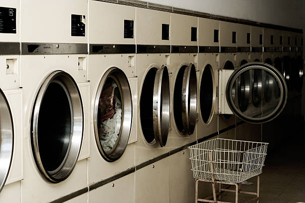 istock Coin Dryers with Laundry Basket 179306596