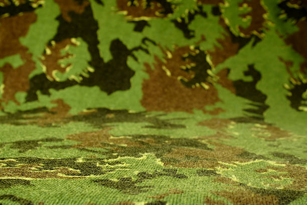 camouflage-tuch - leather green hide textured effect stock-fotos und bilder