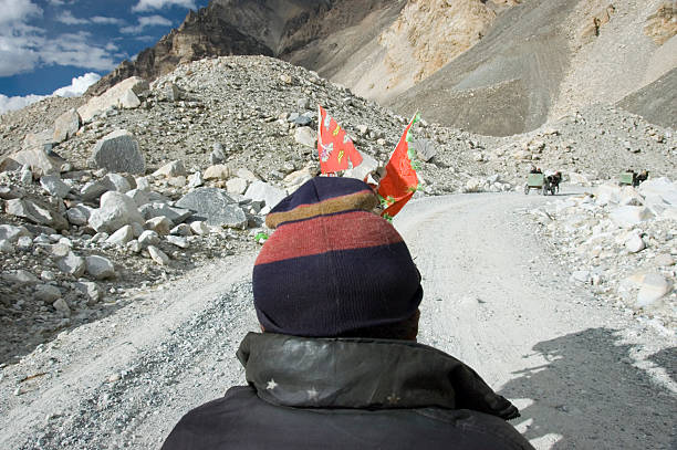 istock Donkey cart from base camp 179307058