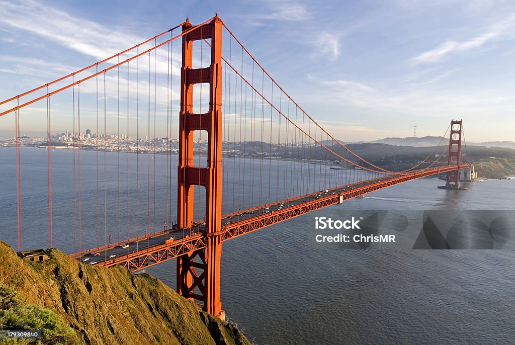 Panorama di Ponte Golden Gate - Foto stock royalty-free di Acqua