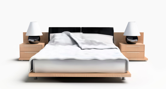 Bed on a white background 3d rendering imageSimilar images