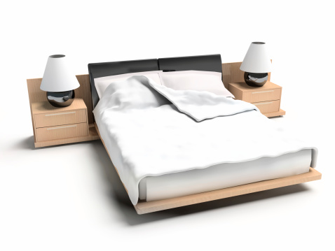 Bed on a white background 3d rendering imageSimilar images