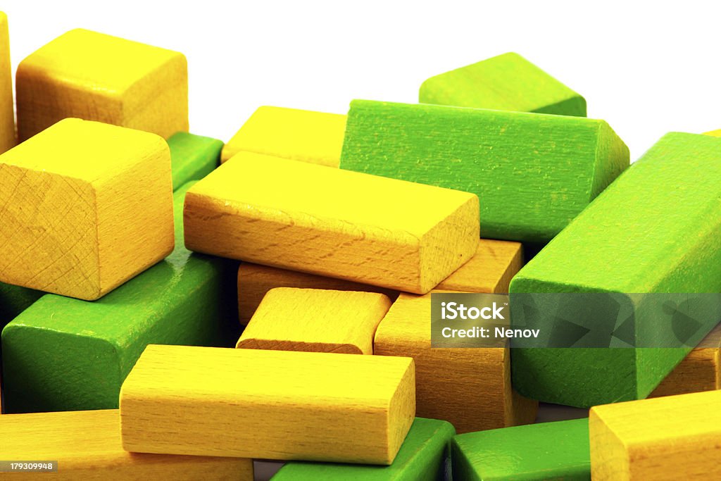 木製ビルディングブロック - おもちゃのロイヤリティフリーストックフォト