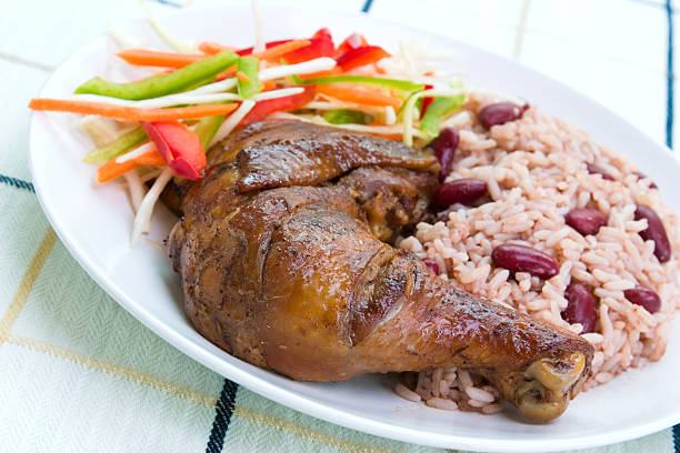 istock Jerk Chicken with Rice - Caribbean Style 179309999