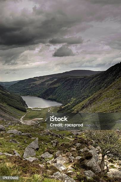 Widok Z Upper Lake Glendalough Irlandia - zdjęcia stockowe i więcej obrazów Bez ludzi - Bez ludzi, Carlow, Chmura