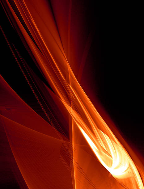 istock A close-up of a red meteor on a black background 179310405