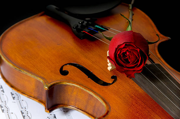 istock Violin, rose and sheet music 179310773