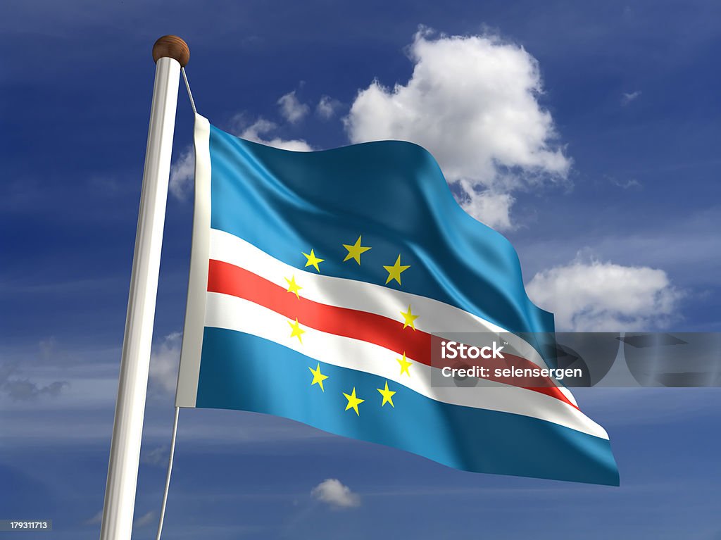 Cape Verde flag (with clipping path) 3D Cape Verde flag (with clipping path)see more country... Cape Verde Stock Photo