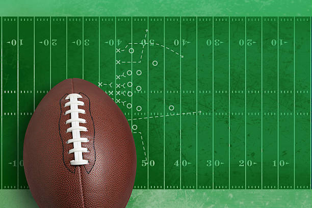 istock Football field and ball 179311936