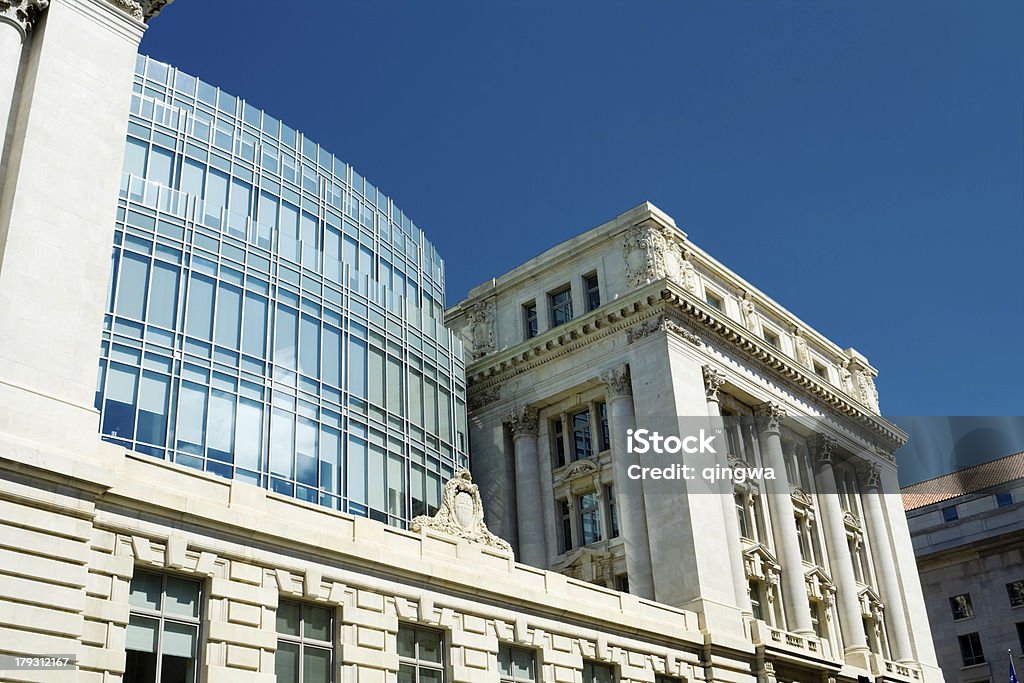 Beaux-Arts-Stil Wilson-Gebäude, City Hall, Washington, DC, blauen Himmel - Lizenzfrei Außenaufnahme von Gebäuden Stock-Foto