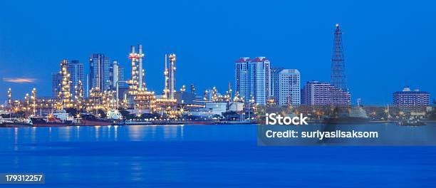 Wunderschönes Panoramaszene Der Raffinerieindustrie Anlage Stockfoto und mehr Bilder von Raffinerie