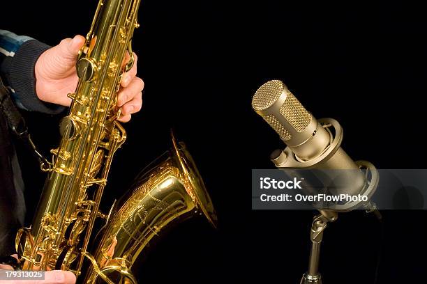 Sax Recording Session Stock Photo - Download Image Now - Artist, Arts Culture and Entertainment, Celebration Event