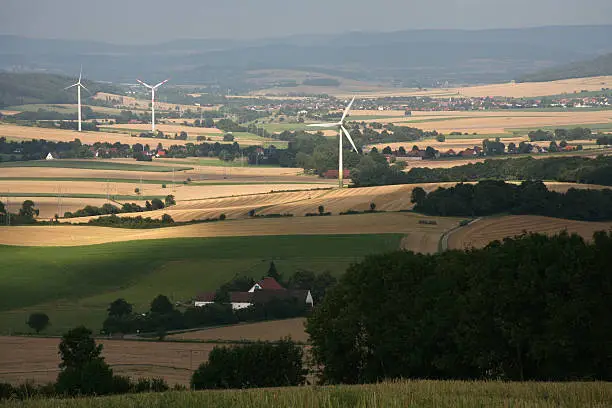 The Weser mountain country in Germany