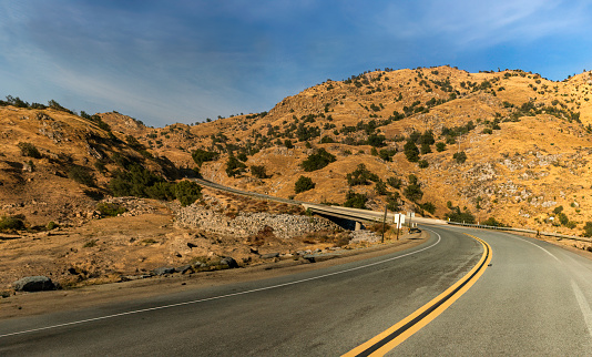Mountain Landscape - Driving through California's Rural Areas through the Sierra Mountain Range