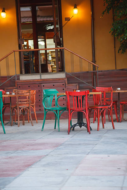 istock Open air restaurant in Greece 179314956
