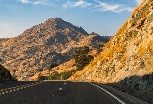 Mountain Landscape - Driving through California's Rural Areas through the Sierra Mountain Range