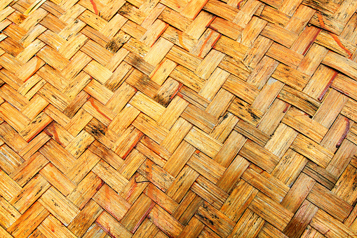 Dirty Bamboo weave background. Textured and Pattern concept