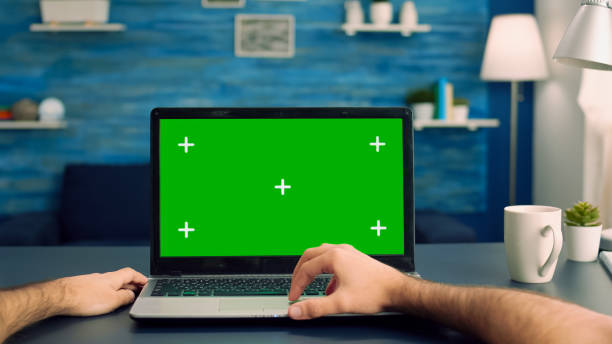 istock Point of view of man hands typing on laptop computer 1793157625