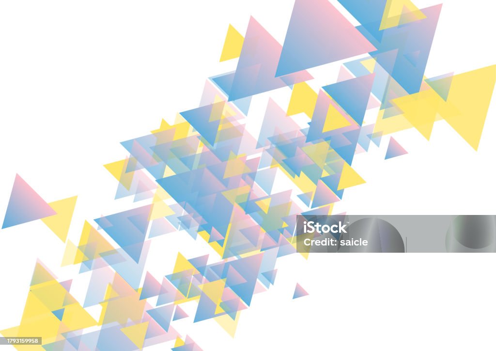 Triangle Background Tech Colorful Pastel Triangles Geometric Tech Abstract Background Stock ...