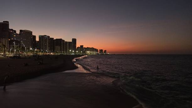 istock Fortaleza Sunset: Oceanfront Glow as Day Fades to Night 1793160967