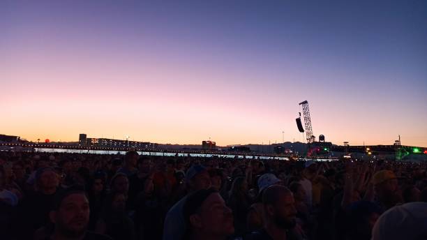 istock Twilight Concert: Euphoric Crowd at Las Vegas Festival Sunset 1793160968