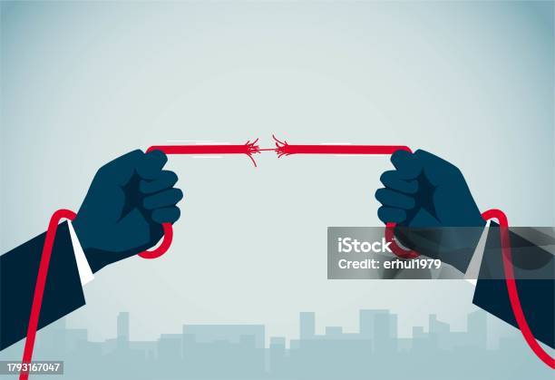 Broken Rope Stock Illustration - Download Image Now - Abstract, Blue ...