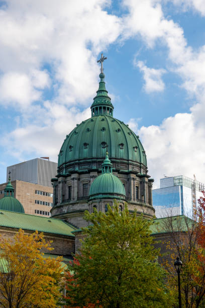 Church in Montreal Quebec Church in Montreal Quebec mary queen of the world cathedral stock pictures, royalty-free photos & images