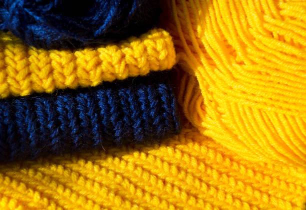 Vivid close-up visual composition of turquoise colored yarn, emphasizing soft textures and tactile detail.