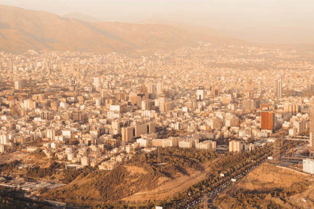 istock View above Tehran from Milad Tower with mountains in the background, Tehran, Iran 1793188713