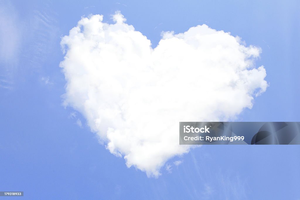 Love Heart from clouds Love Heart from clouds with blue sky backgroundModel: Abstract Stock Photo