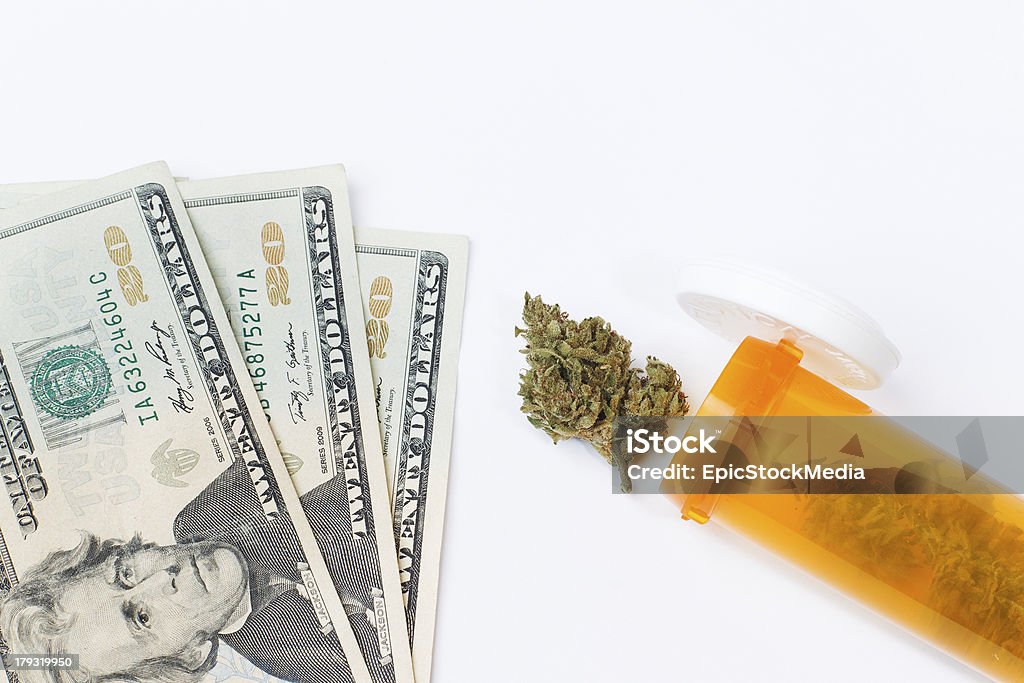 Marijuana médico - Foto de stock de Bege royalty-free